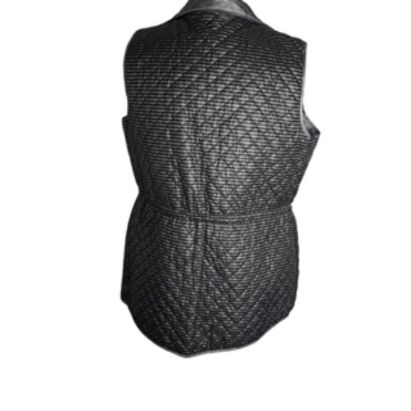 No Brand Label Long Reversible 2-way Zip Mock or Flat Laid Collar Vest Size L - Picture 9 of 12